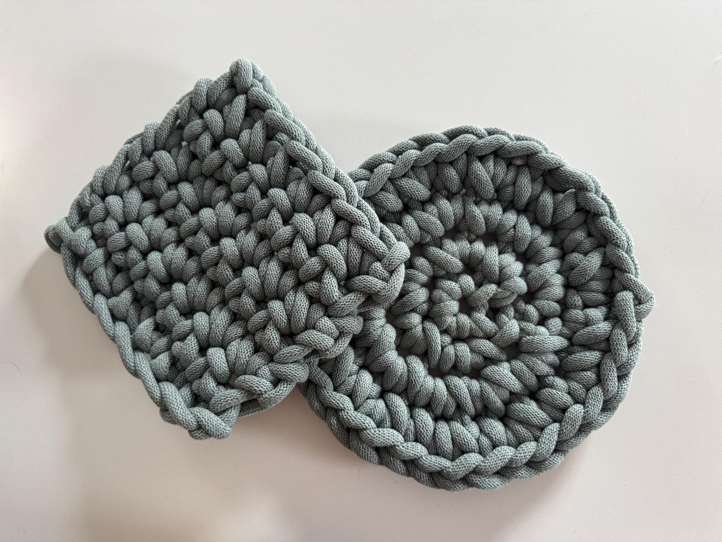 Crochet Trivet DIY Kit: Jumbo Yarn, Video Instructions