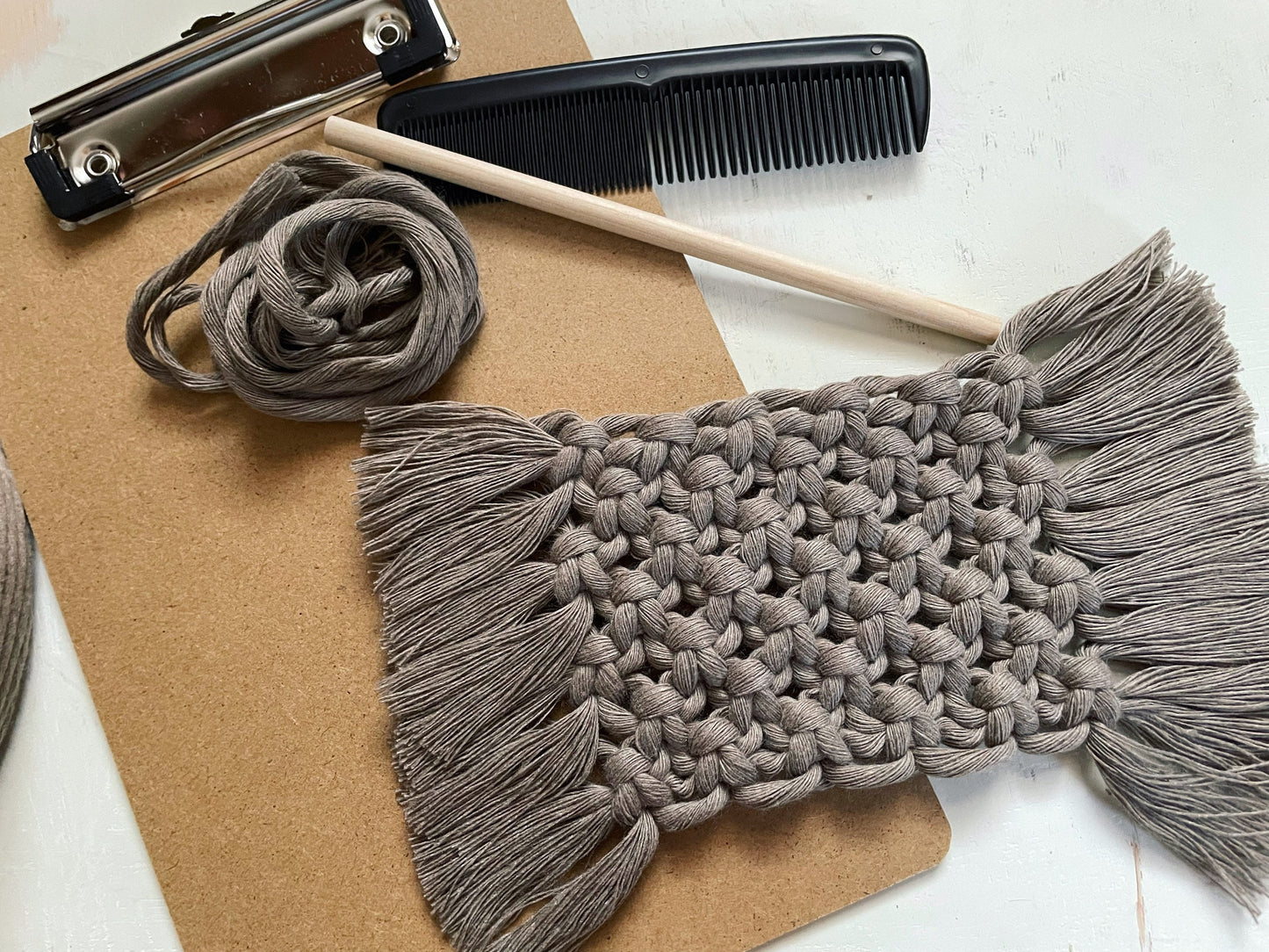 DIY Macrame Coaster Kit: Beginner-Friendly with Online Tutorial
