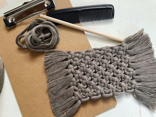 DIY Macrame Coaster Kit: Beginner-Friendly with Online Tutorial