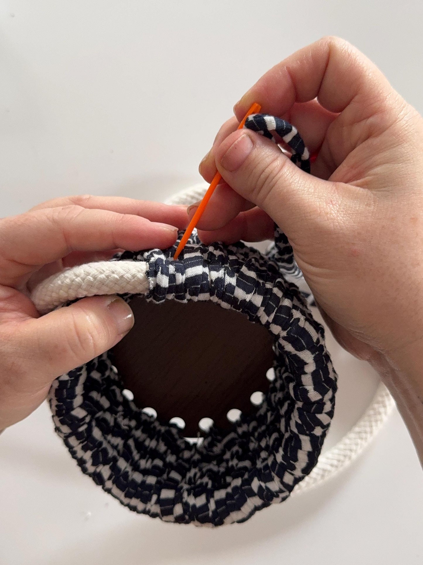 Woven Basket DIY Kit: Home Decor Crafting Project
