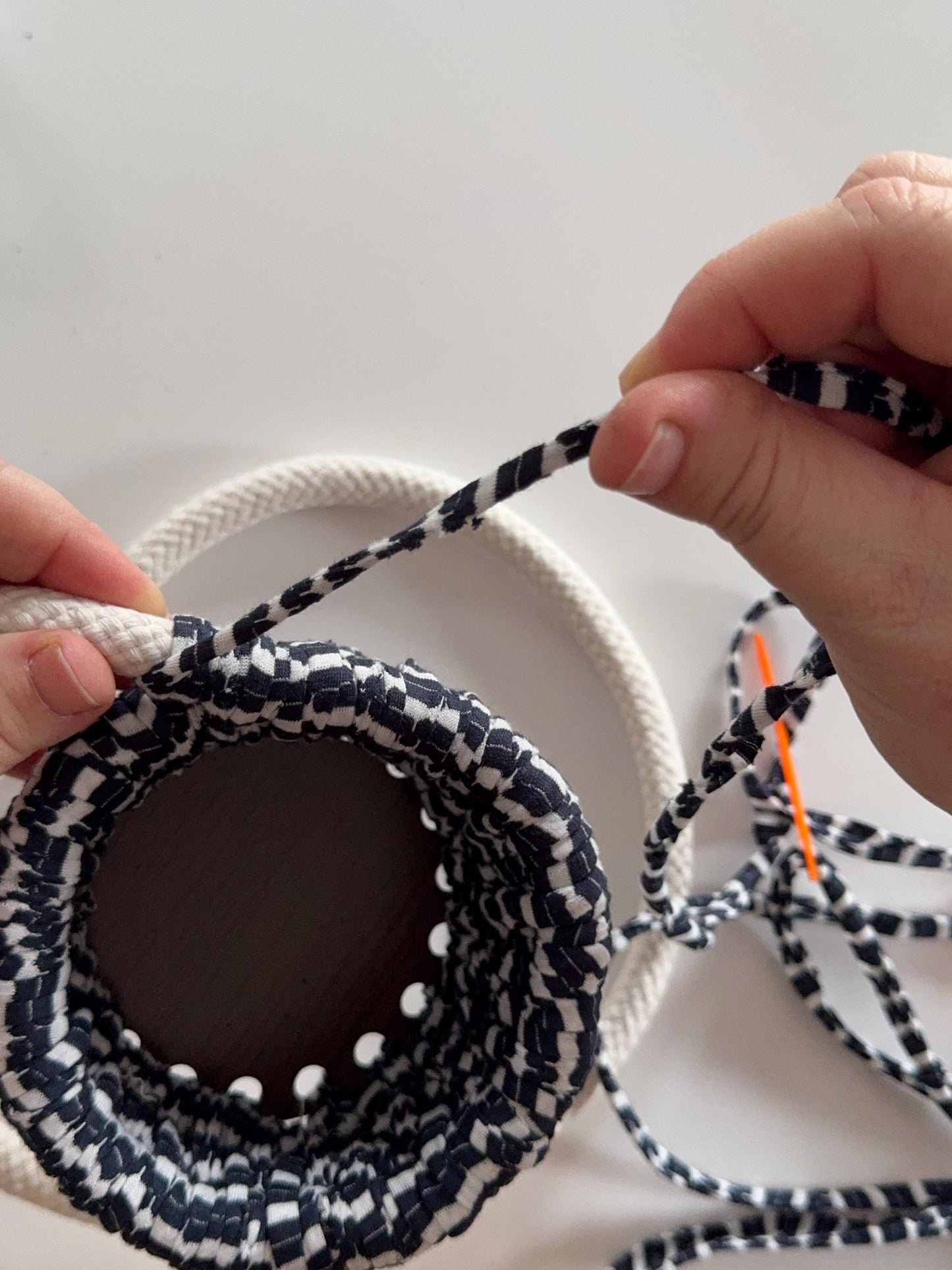 Woven Basket DIY Kit: Home Decor Crafting Project