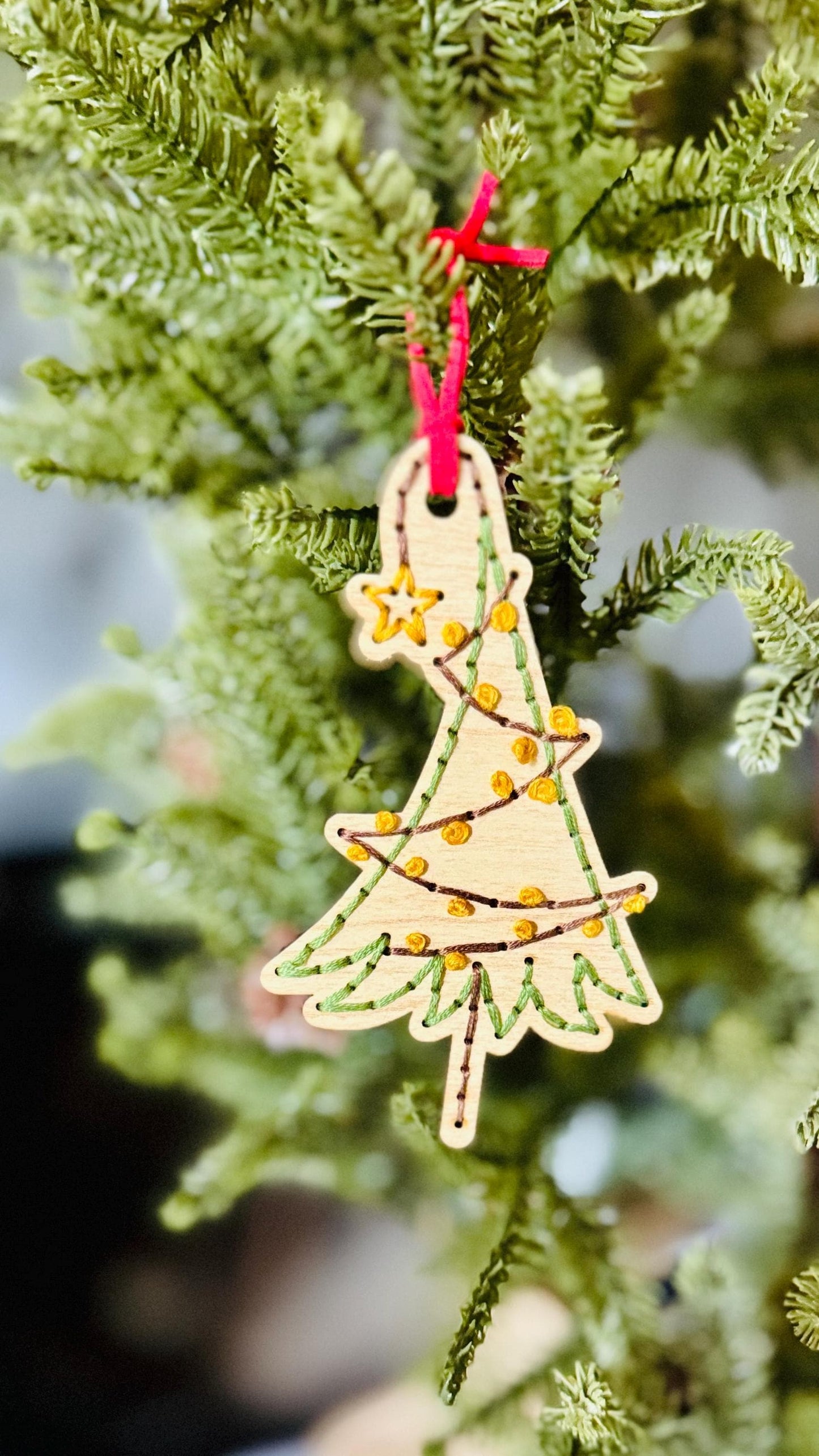 Whoville Inspired Wooden Embroidery DIY Kit, Whimsical Tree - Full Instructions Included